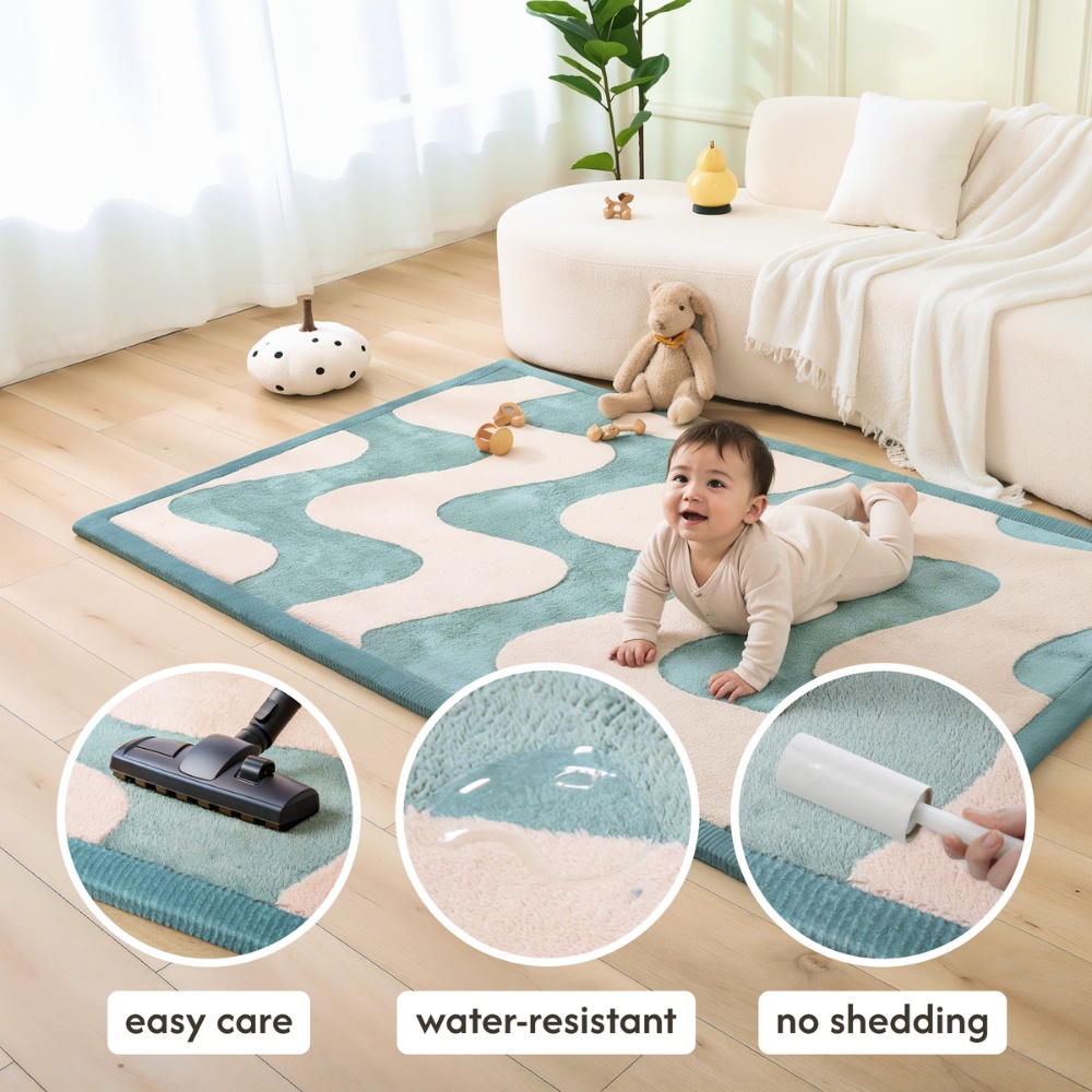 Hakuna Matte - CloudSoftRise Play Mat 3D Carpet - Waves 200 x 150 x 2.5 cm - Image 5