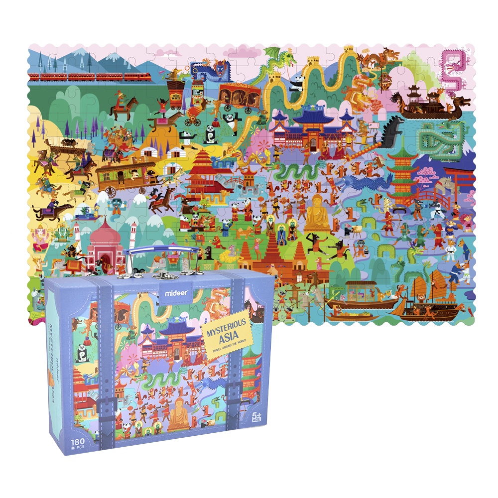 Mideer - Travel Around the World Puzzle - Mysterious Asia - 180pcs