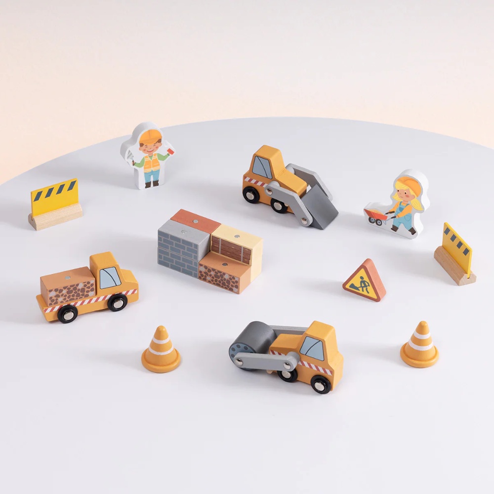 TookyToy - Pretend Play Port Crane Toy Set - 24 Pieces - Image 5
