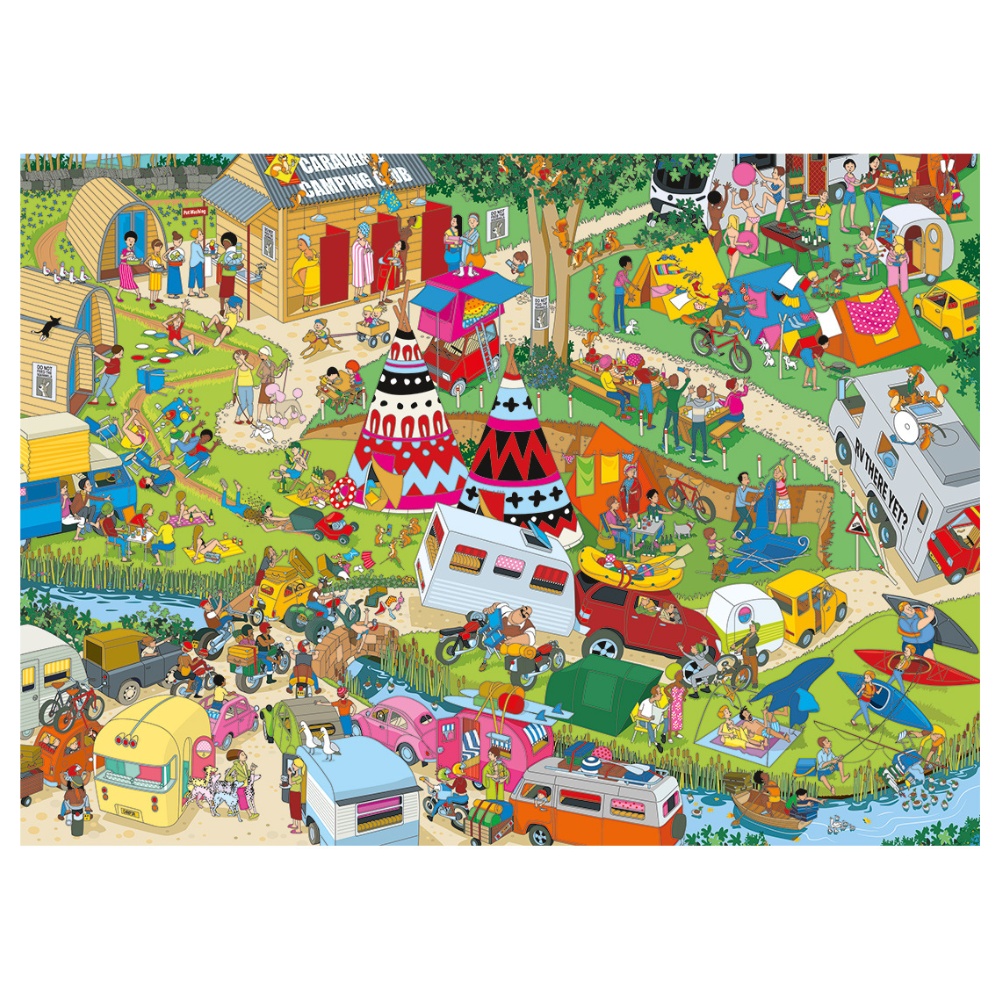 Gibsons - Jokesaws: Campsite Capers - 1000 Piece Jigsaw Puzzle - Image 2