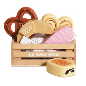 Le Toy Van - Wooden Bakery & Patisserie Food Crate - 7pcs
