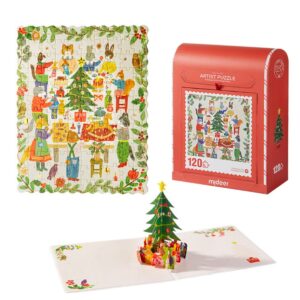 Mideer - Christmas Gift Box - 120 Piece Puzzle