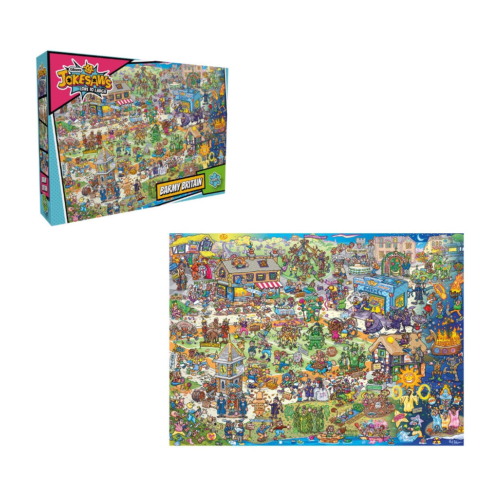 Gibsons - Jokesaws: Barmy Britain - 1000 Piece Jigsaw Puzzle - Image 5