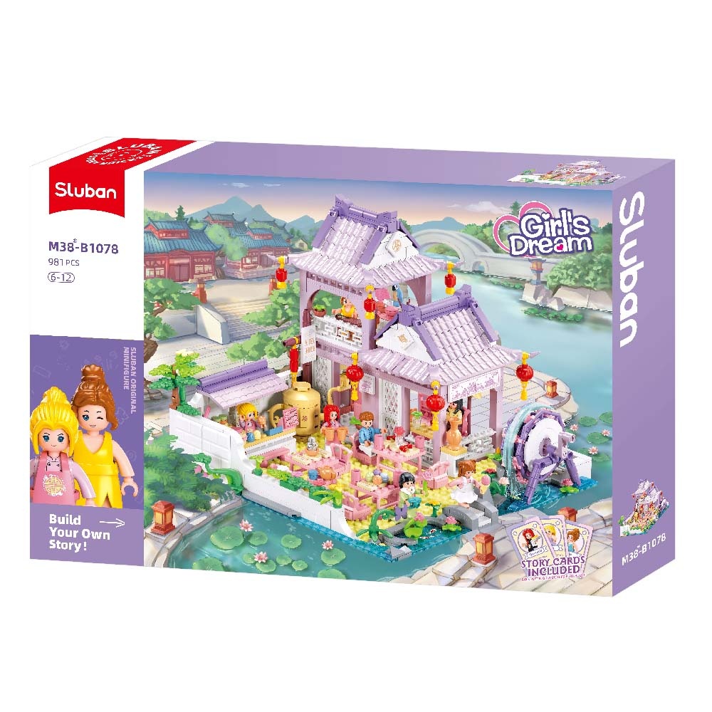 Sluban Building Set: Girls Dream - A Tea House - 987pcs