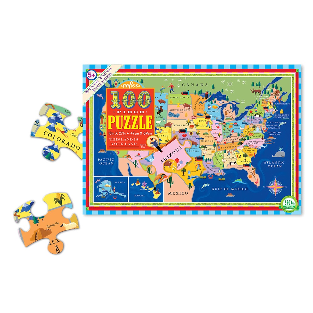 eeBoo - This Land Is Your Land 100 Piece -** - Image 2