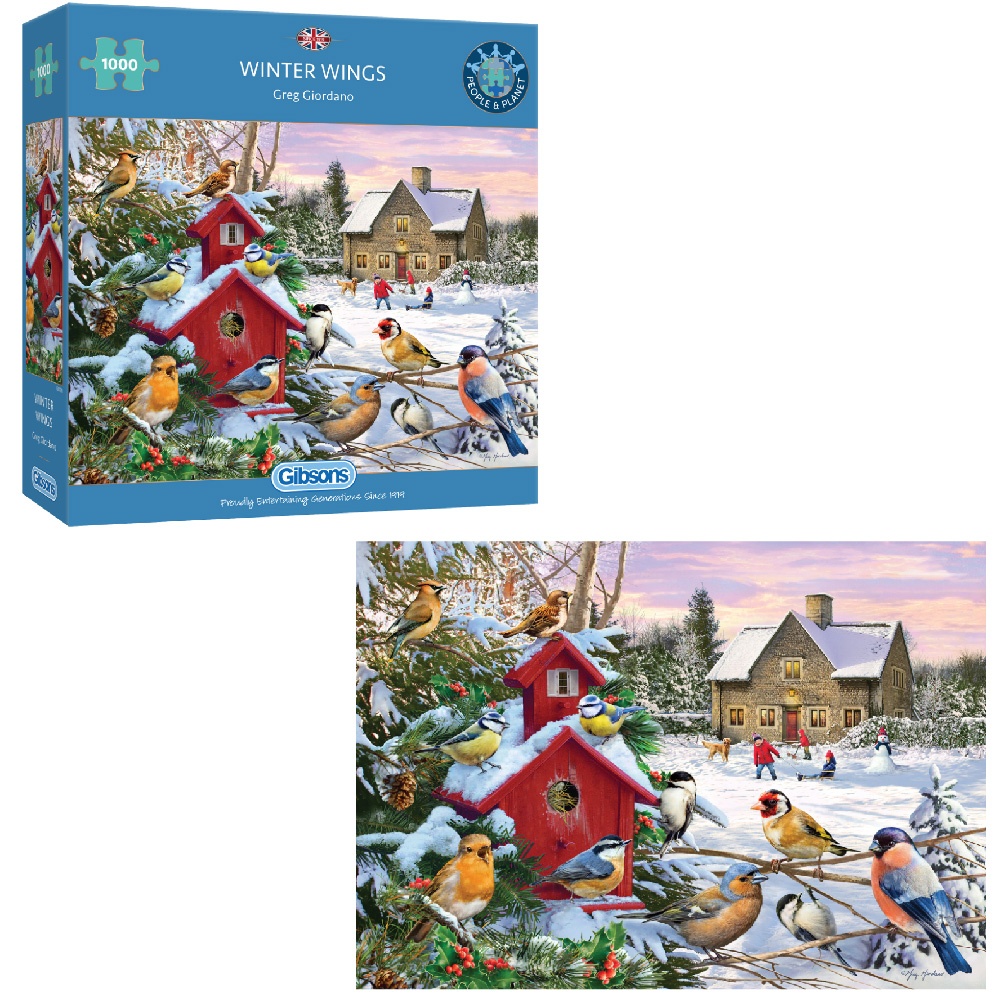 Gibsons - Winter Wings - 1000 Piece Jigsaw Puzzle - Image 5