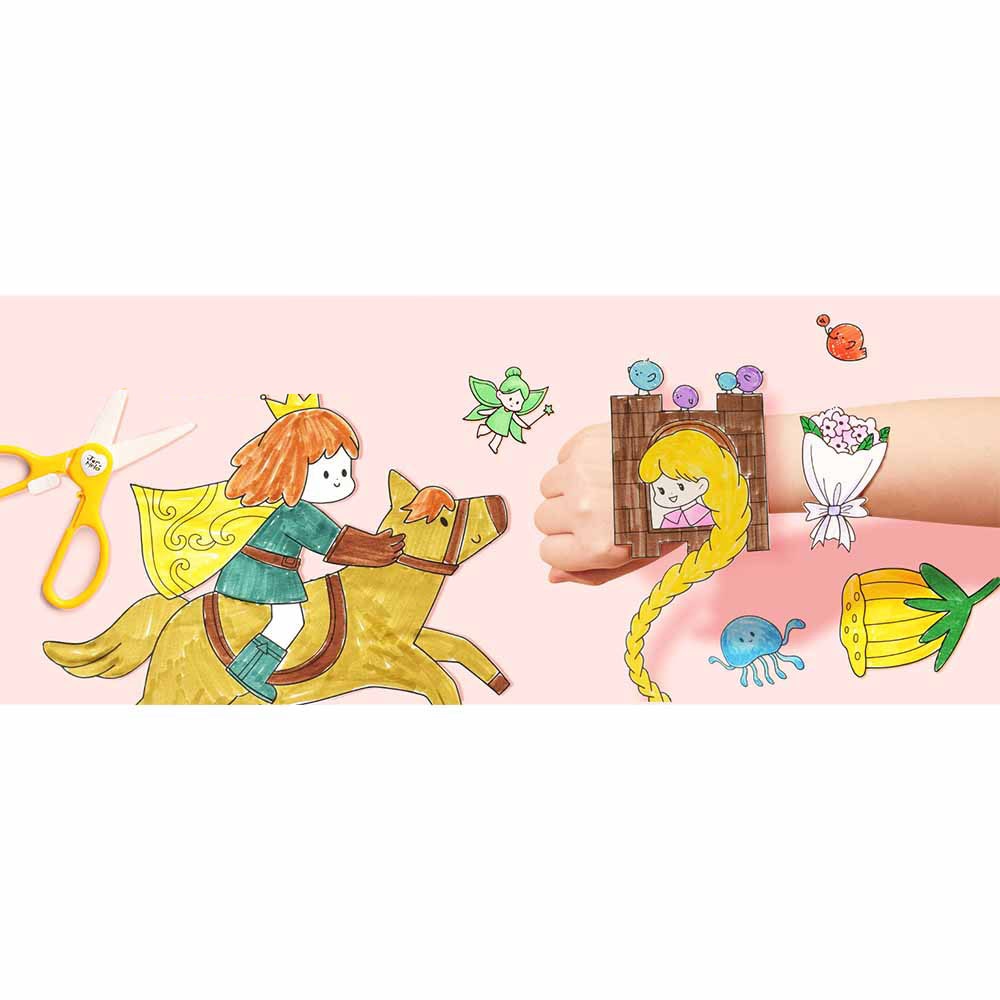Jar Meló - Colouring Paper Roll - Tear & Stick - Fairy Tale Land 3m - Image 3