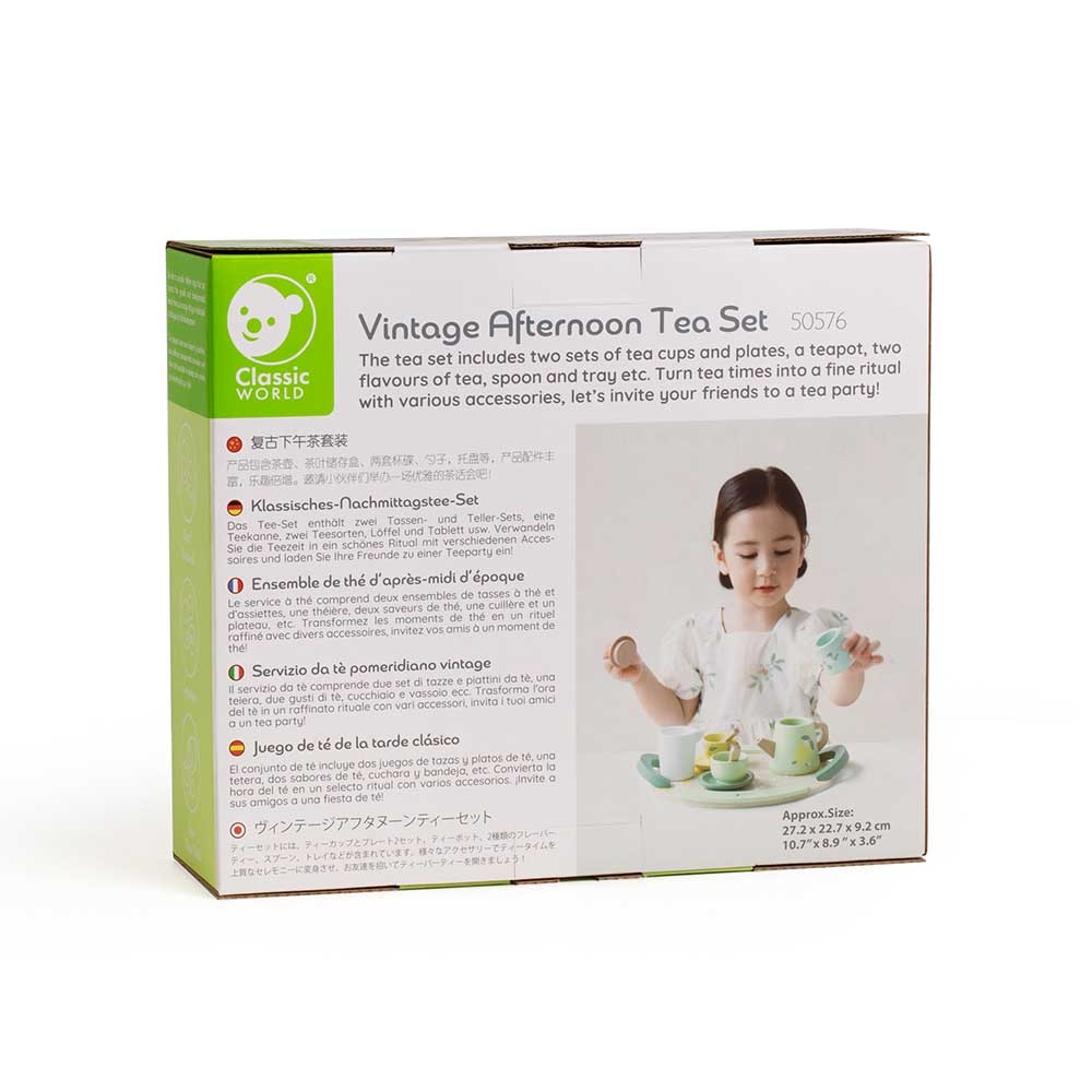 Classic World - Pretend & Play - Vintage Afternoon Tea Set - Image 8