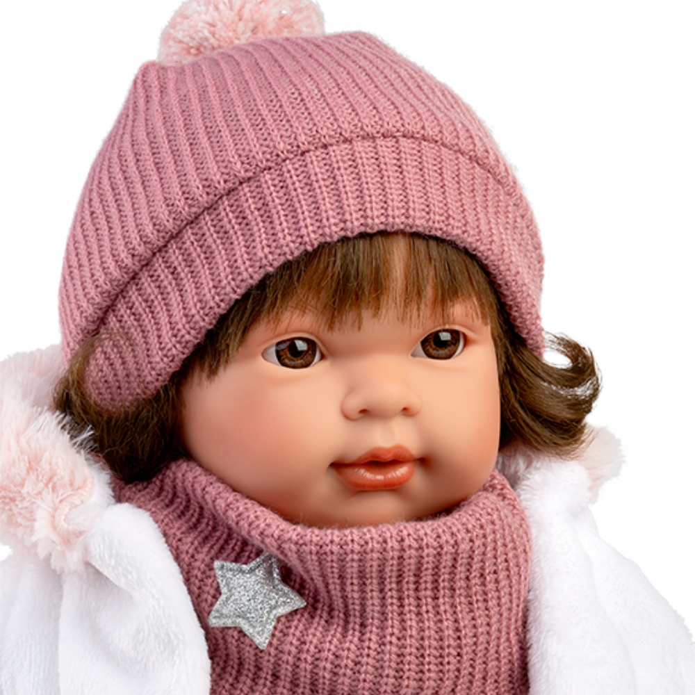 Llorens - Baby Girl Doll with Crying Mechanism, Clothing & Accessories: Carla - 42cm - Image 4