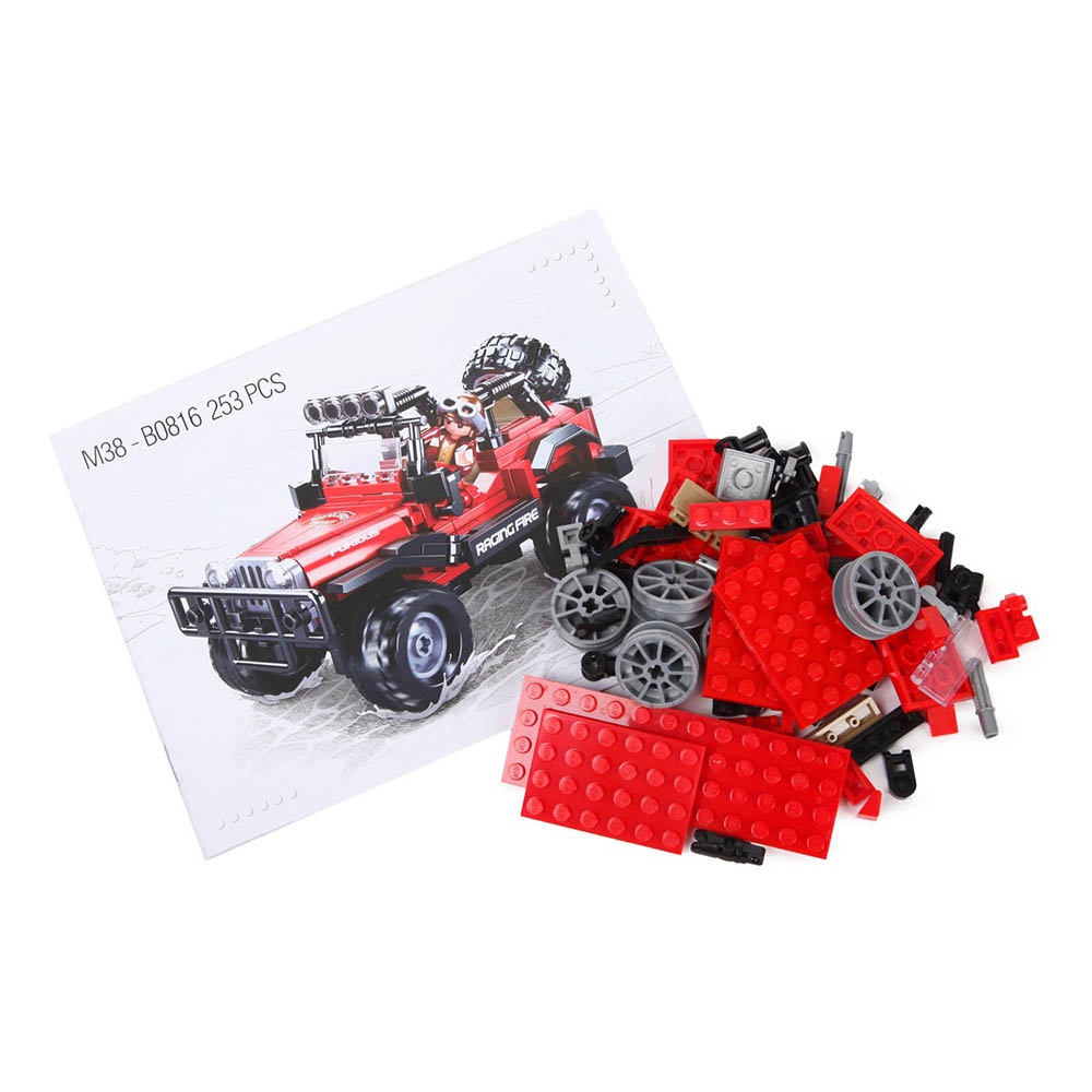 Sluban Building Set: Model Bricks - Jeep - 253pcs - Image 4