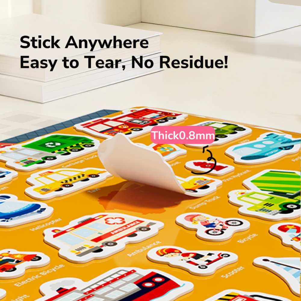 Mideer - Reusable Jelly Sticker Set - Princess Dess-Up - 61pcs - Image 4