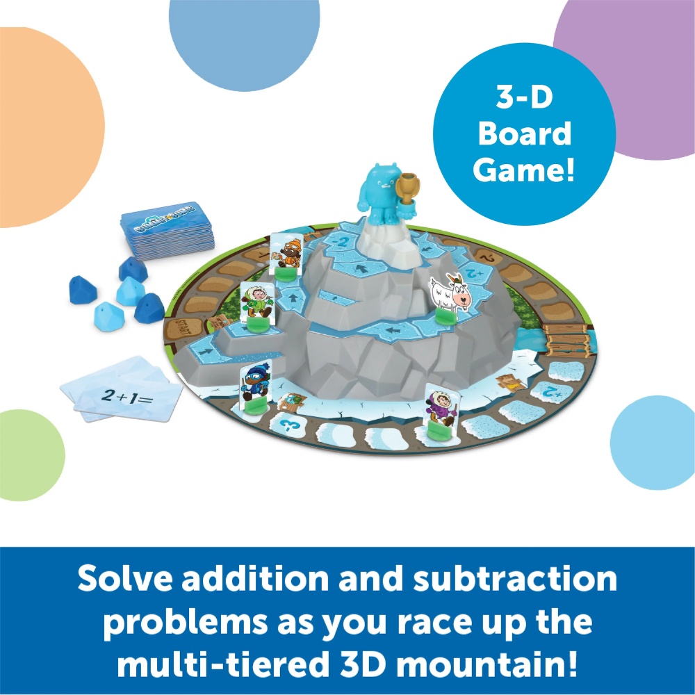 Learning Resources - Summit Sums™ Addition & Subtraction 3D Board Game - Image 2