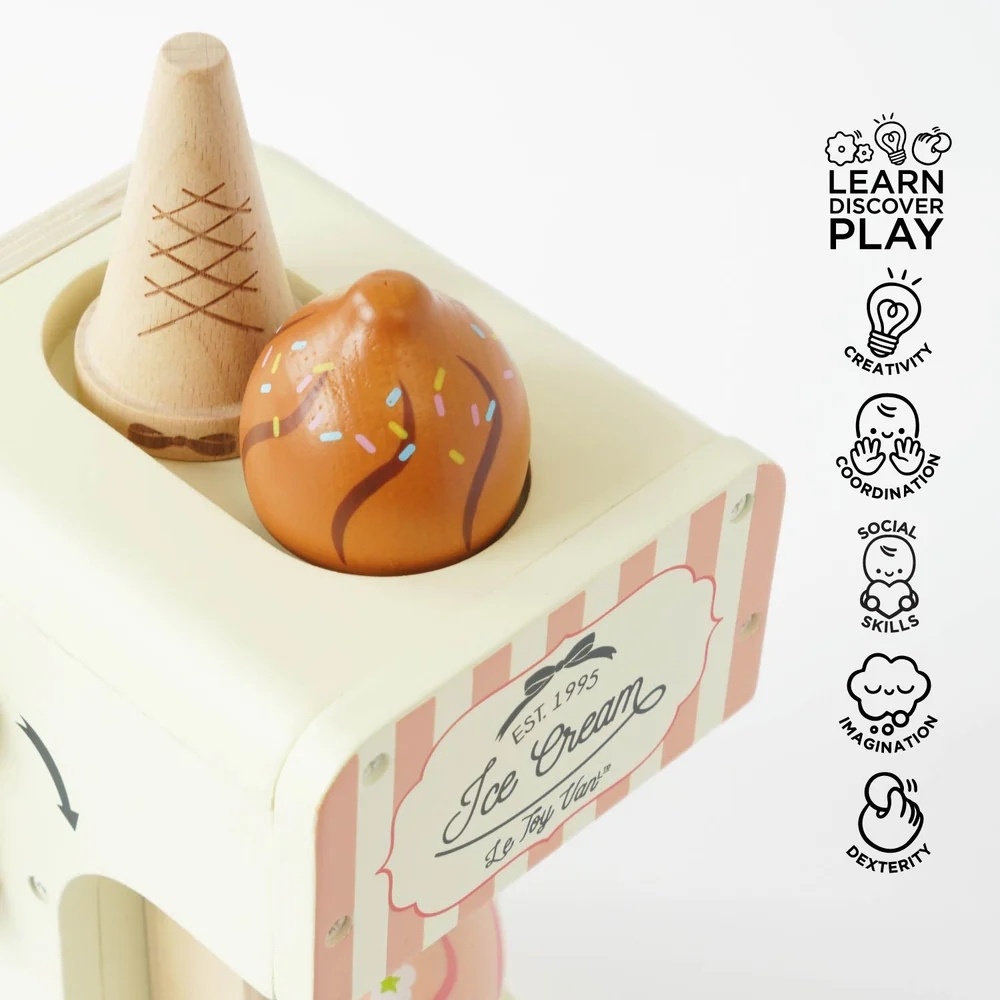 Le Toy Van - Ice Cream Machine & Play Food Cones - Image 3