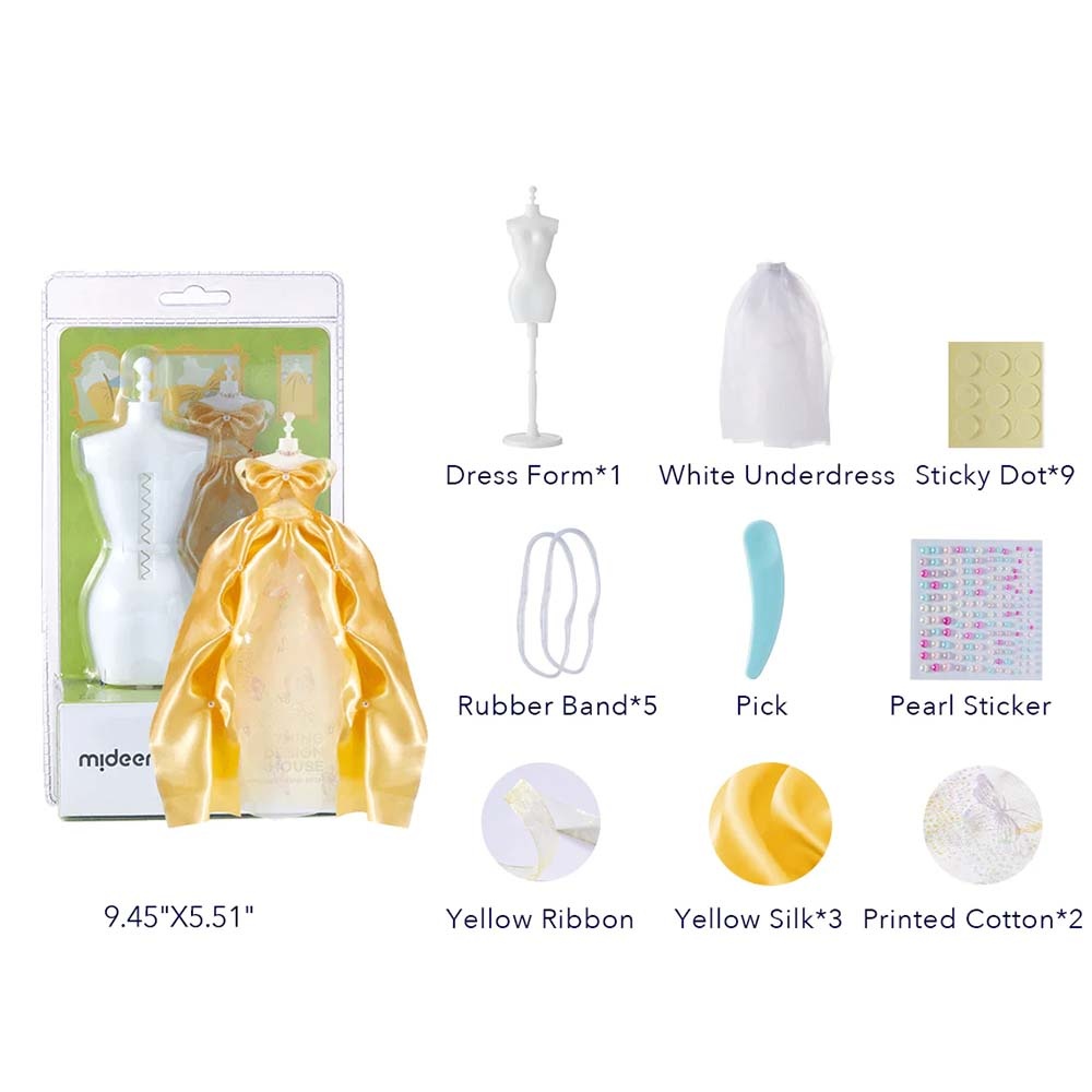 Mideer - Fashion Designer Dress Kit - Yellow - Image 2