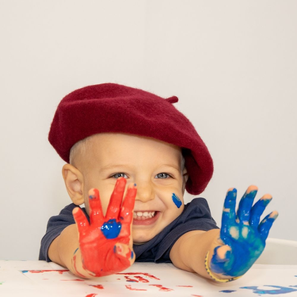 Toy Color - Superwashable Ready-Mix Non-Toxic Fingerpaint - 6 x 180ml Jars - Image 3