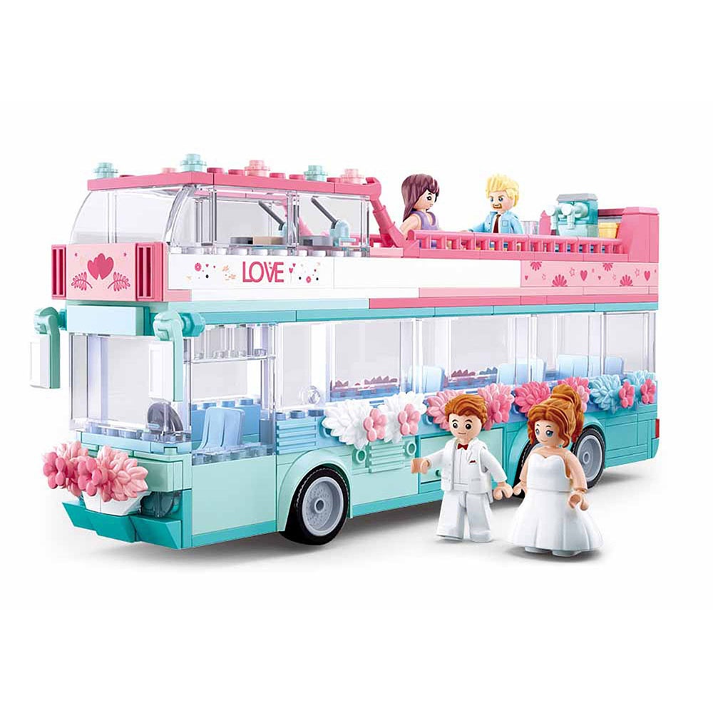 Sluban Building Set: Girls Dream - Wedding Double Decker - 379pcs - Image 2