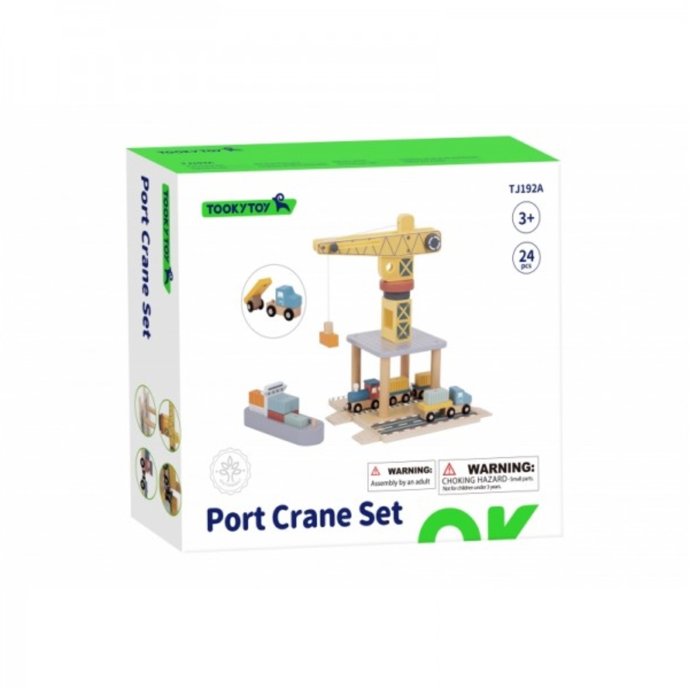 TookyToy - Pretend Play Port Crane Toy Set - Image 8