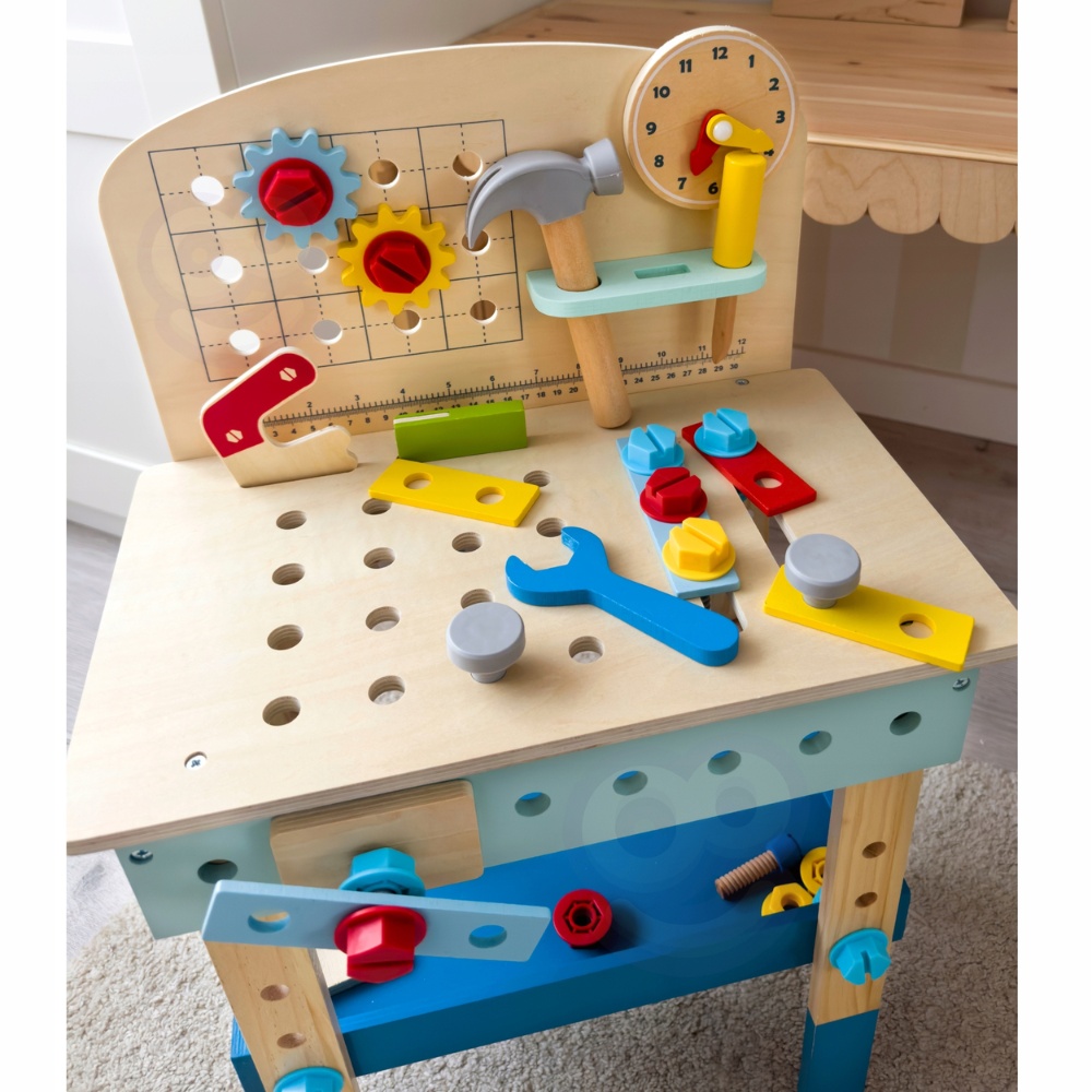TookyToy - Pretend Play Work Bench & Tools Toy Set - Image 3