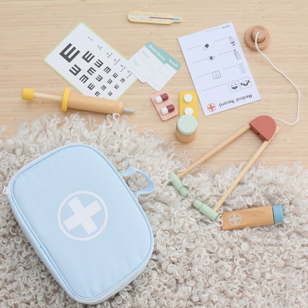 TookyToy - Pretend Play Little Doctor Blue Play Set - Image 3