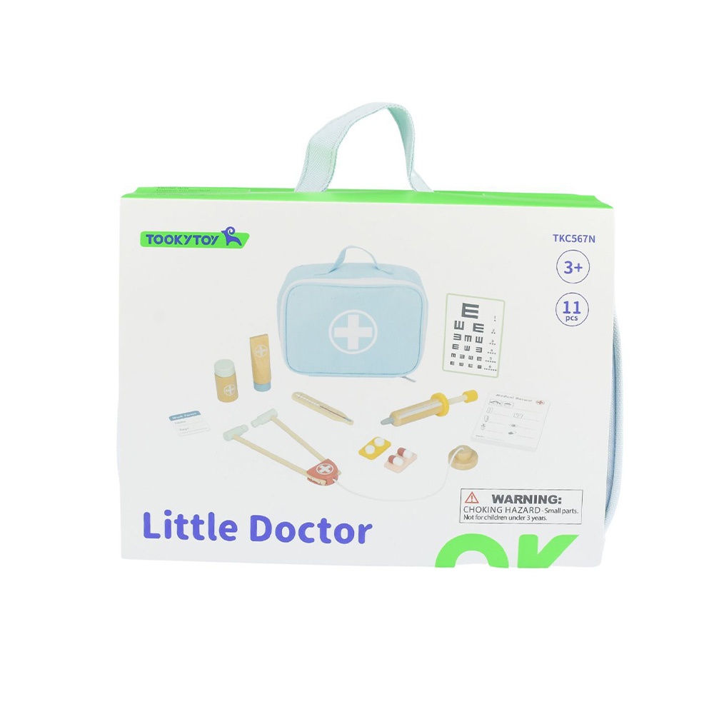 TookyToy - Pretend Play Little Doctor Blue Play Set - Image 7