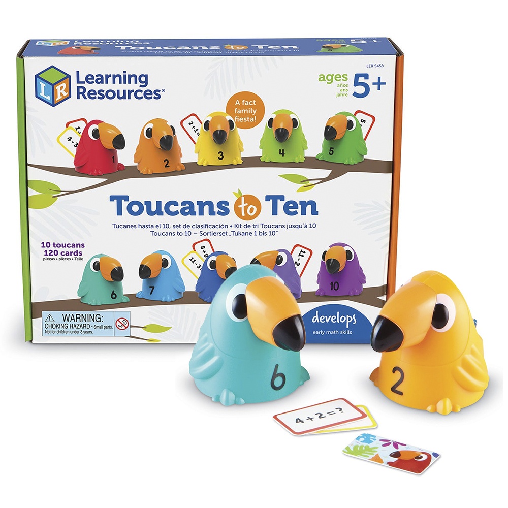 Learning Resources - Toucans to Ten Addition & Subtraction Maths Game for Kids Ages 5+