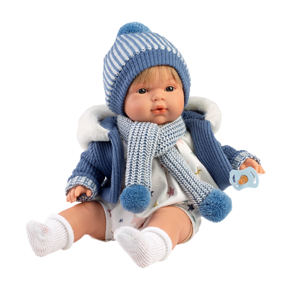 Llorens - Baby Boy Doll with Crying Mechanism, Clothing, & Accessories: Sasha - 38cm - Image 2