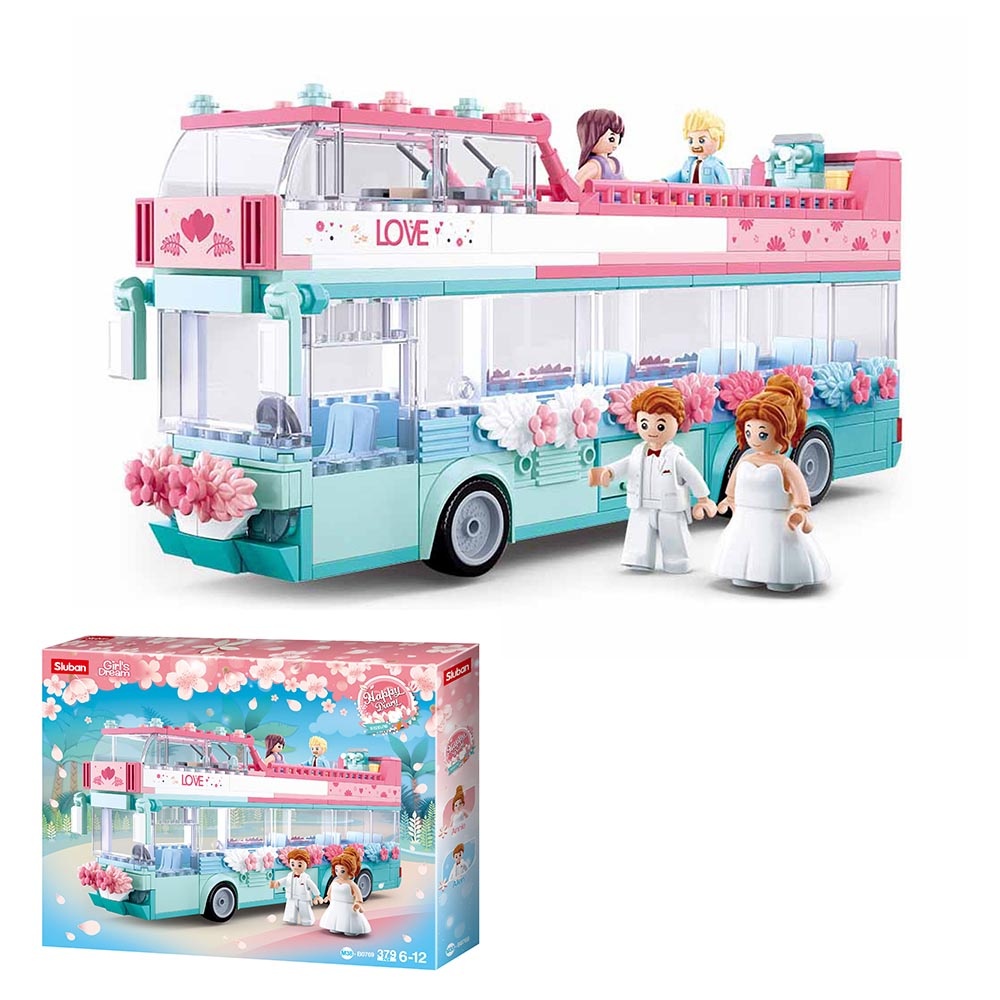 Sluban Building Set: Girls Dream - Wedding Double Decker - 379pcs - Image 3