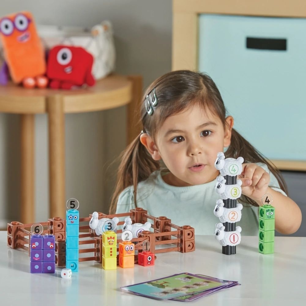 Hand2Mind - MathLink® Cubes Activity Set Numberblocks® Sheep Farm - Image 2