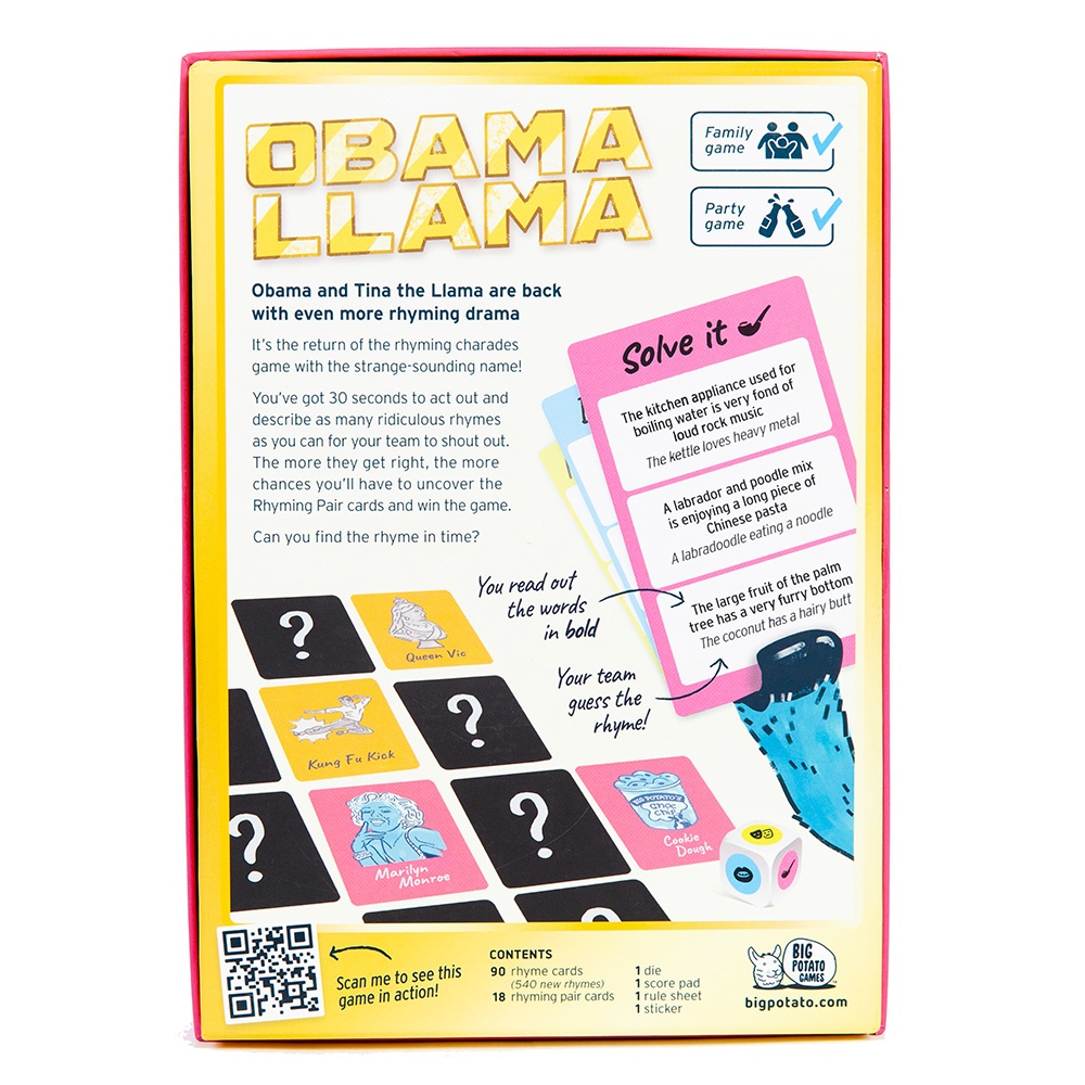 Big Potato Games - Obama Llama - The Rhyming Charades Party Game - 4-20 Players - Image 10