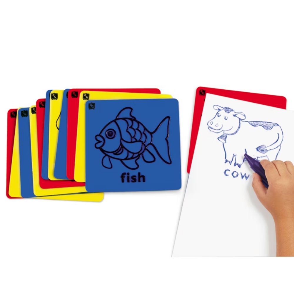 EDX Education - Art Rubbing & Embossing Plates - Animals 12pcs - Image 2