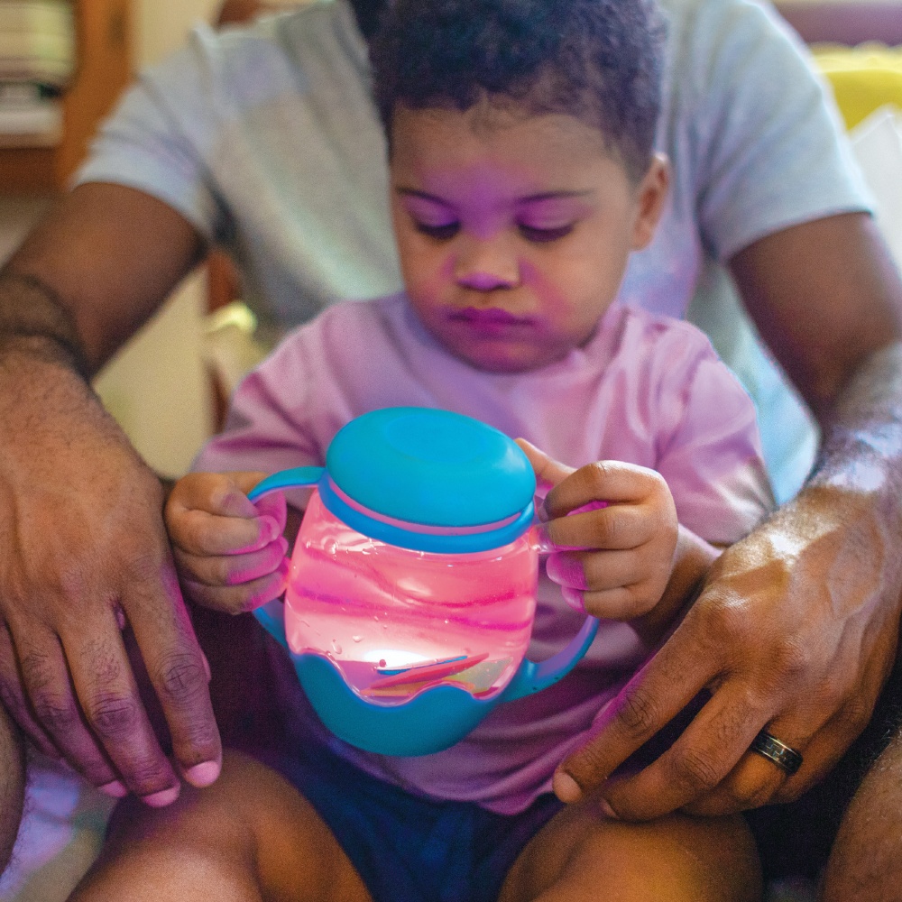 Glo Pals - Water Activated Sensory Mini Play Jar - Blue - Image 5