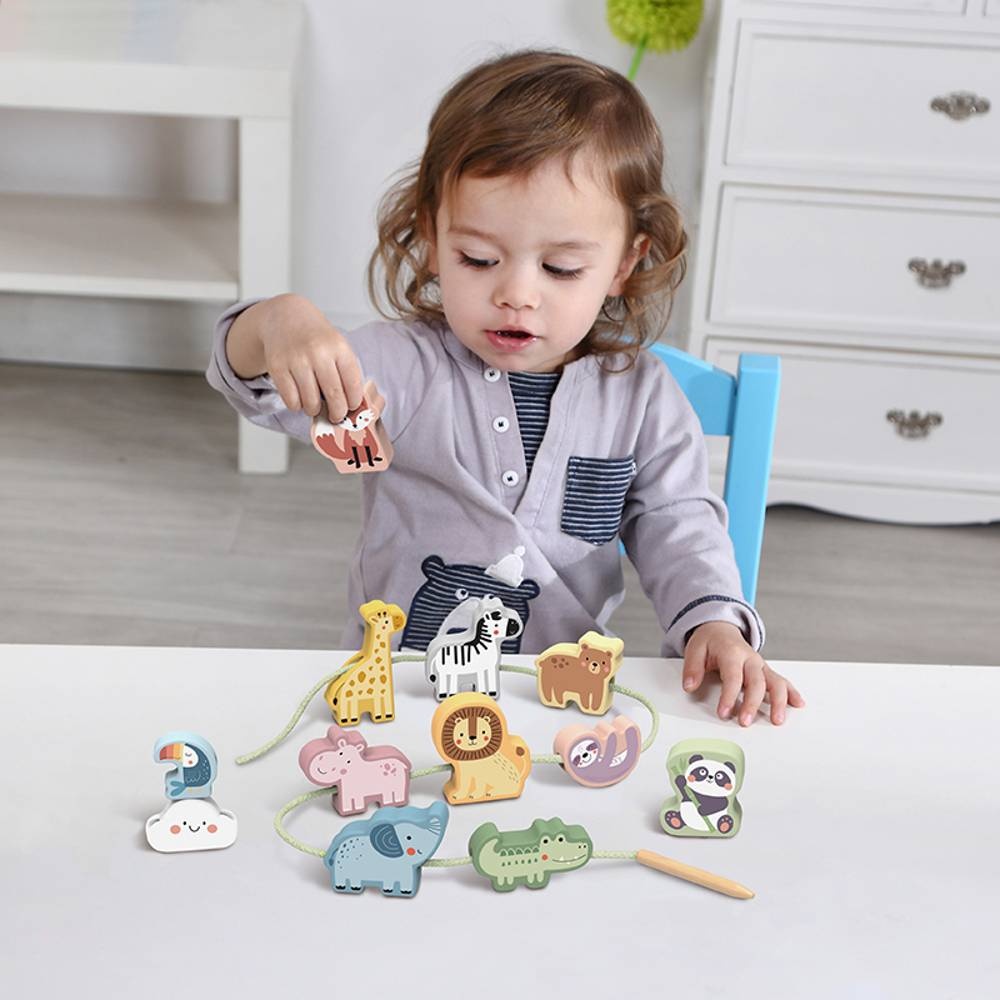 TookyToy - Fine Motor Lacing Animals Set - Image 2