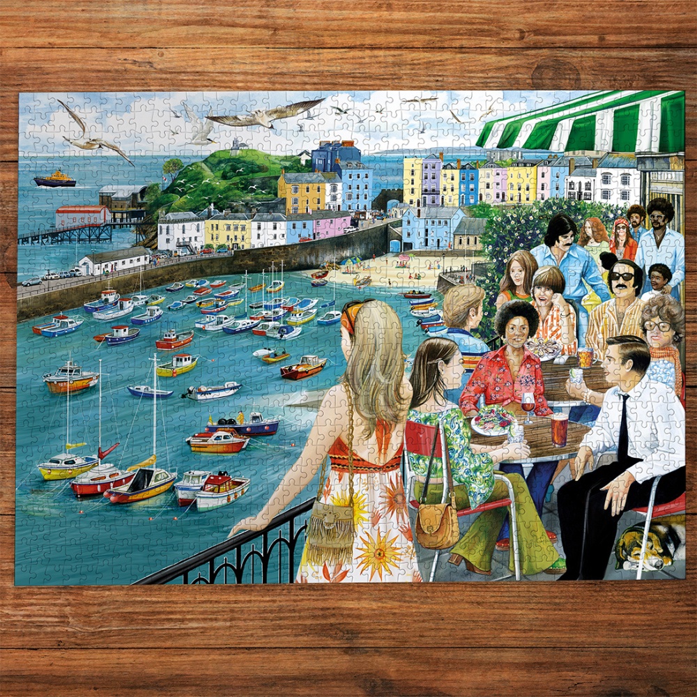 Gibsons - Dining at Tenby - 1000 Piece Jigsaw Puzzle - Image 3