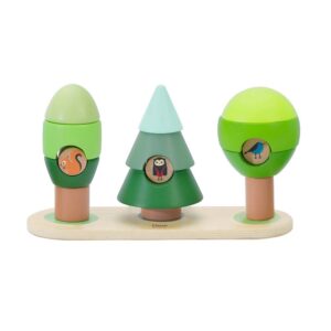 Classic World - Wooden Stacking Toy - Little Forest - 16pcs