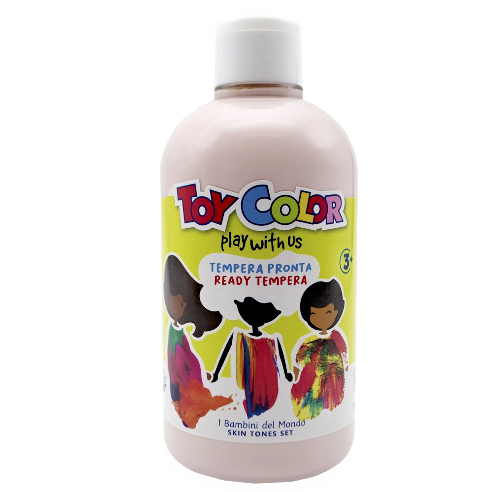 Toy Color - Superwashable Ready-Mix Tempera Paint for Kids - Skin Tone Shades - Bulk Pack 6 x 500ml - Image 6