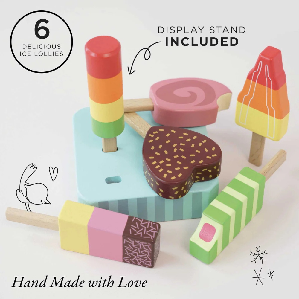 Le Toy Van - Wooden Ice Lollies Popsicles - 7pcs - Image 2