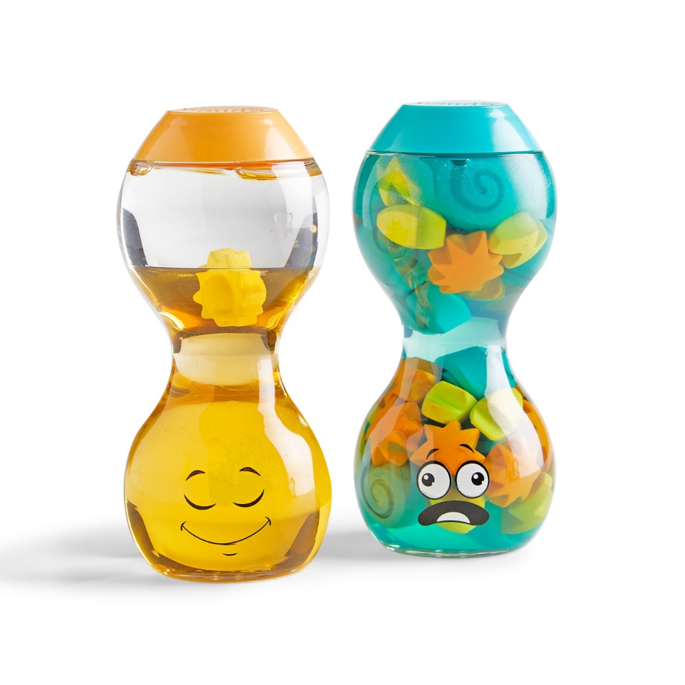 Hand2Mind - Express Your Feelings™ Sensory Bottles - Opposites: Overwhelmed and Calm