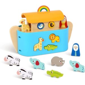 TookyToy - Pretend Play Noah's Ark Toy Set