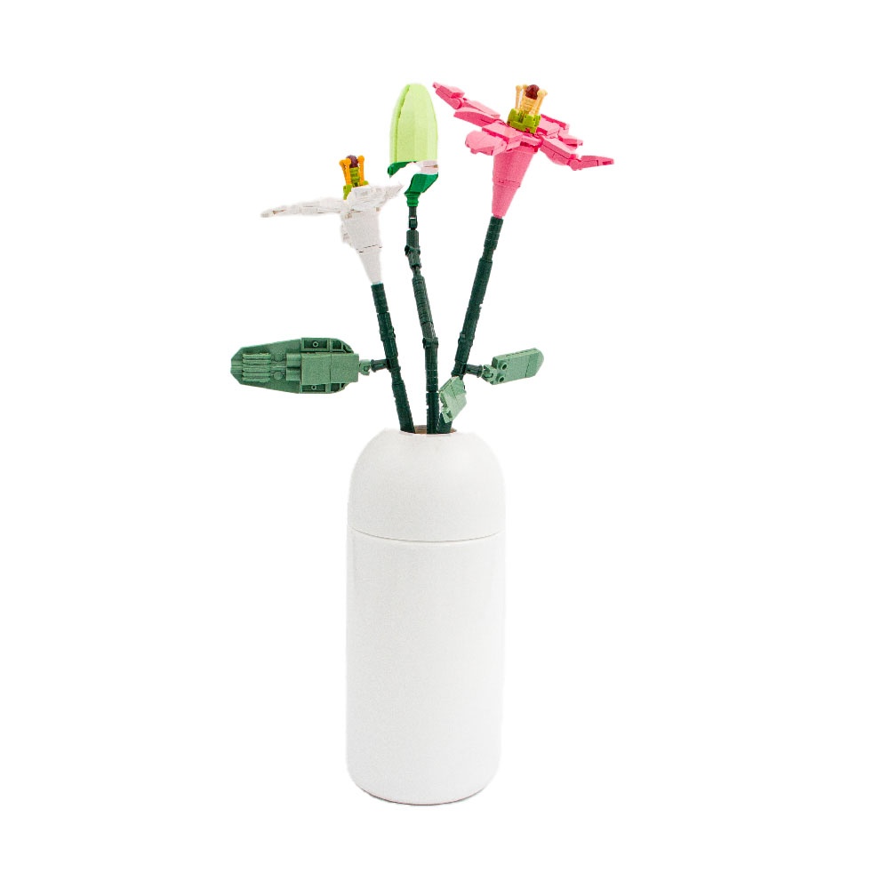 Sluban Building Set: Pleyerid - Flowers - Lily - 247pcs - Image 3