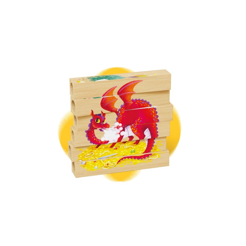 Quercetti - Wooden, Eco-Friendly Fantastic Animals Block Puzzles: 4 Puzzles - Image 6
