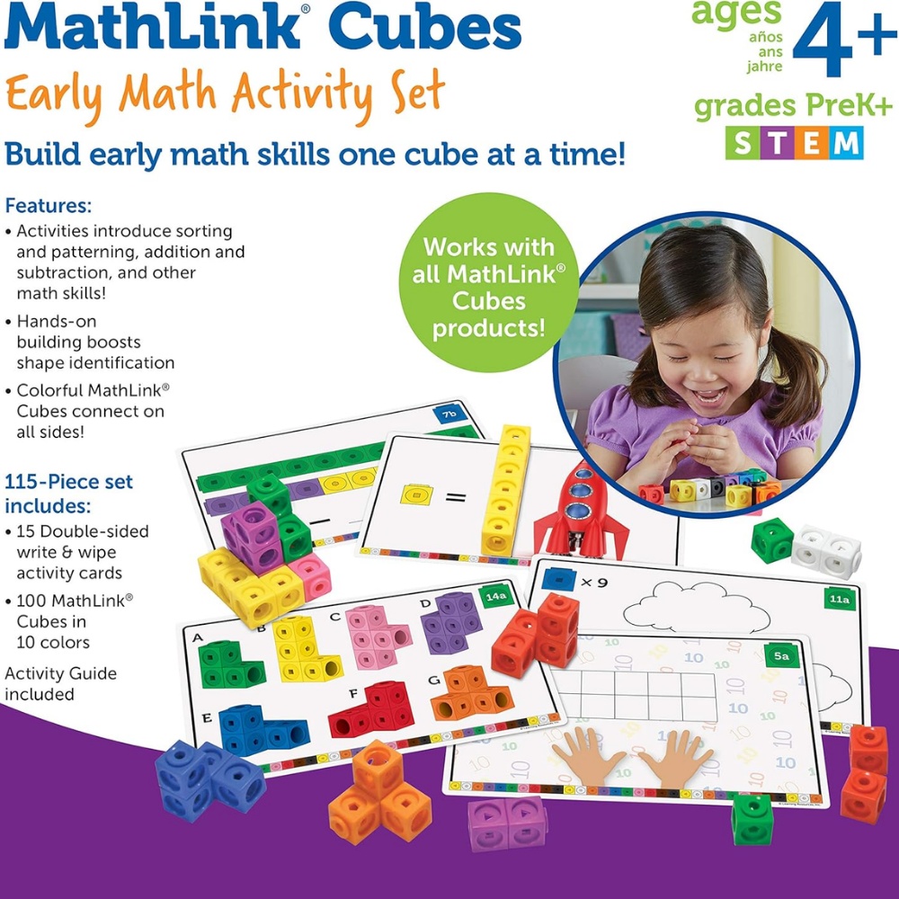 Learning Resources - Mathlink Cubes Activity Set - Image 6