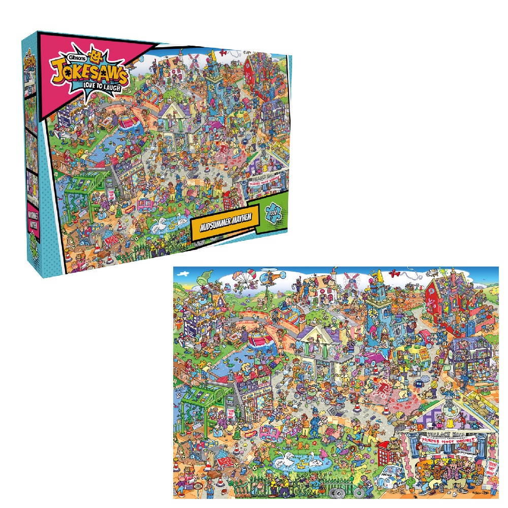 Gibsons - Jokesaws: Midsummer Mayhem - 1000 Piece Jigsaw Puzzle - Image 5