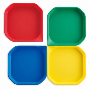 EDX Education - Fun2 Messy Tray - Activity Play Trays - 4 Colours - 4pcs