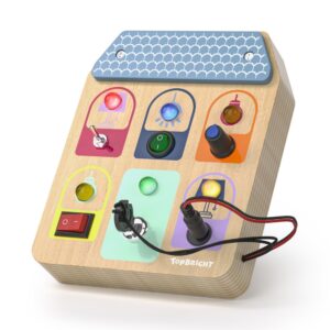 TopBright - Wooden Light Switch Busy Board