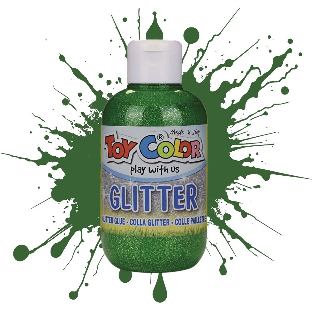 Toy Color - Superwashable Magic Glitter Glue Tempera for Kids - Bulk Pack 6 x 250ml - Image 3