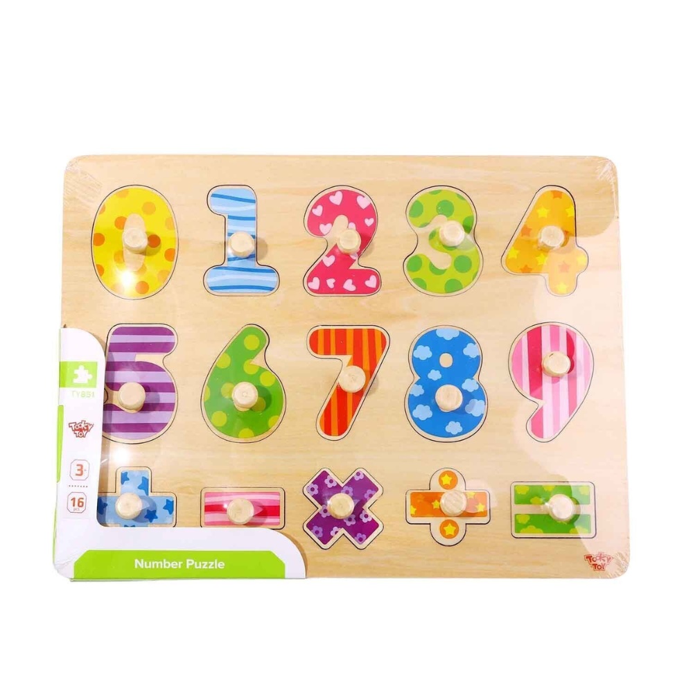 TookyToy - Wooden Peg Puzzle - Numbers - Image 5