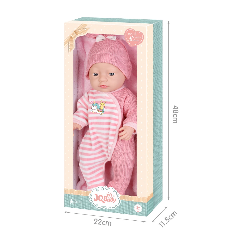 Baby Doll with Pink Clothing & Accessories - Vinyl Body - 40cm - Image 3