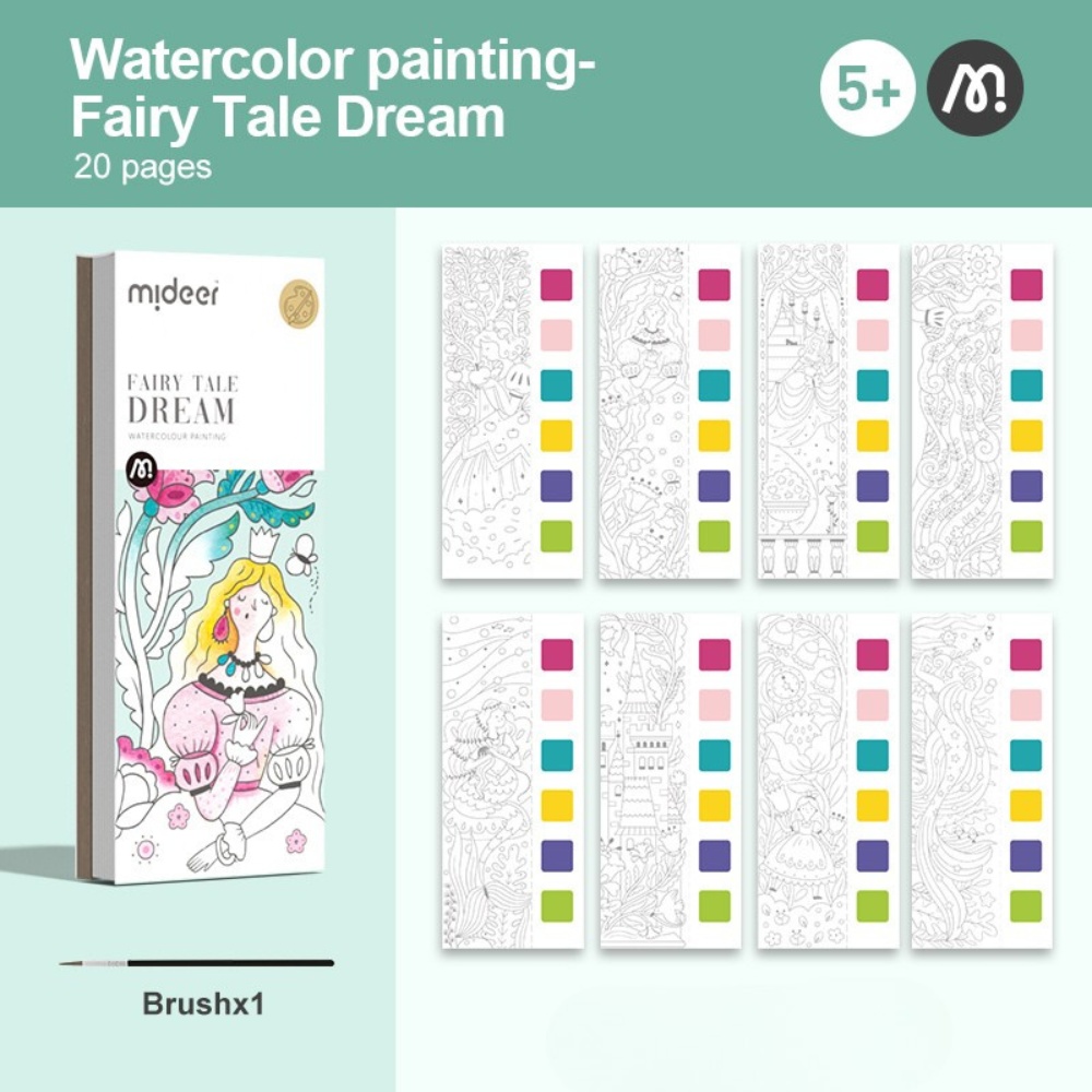 Mideer - Watercolour Painting Set - Travel Size - Fairy Tale Dream - Image 2