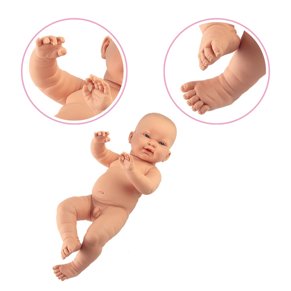 Llorens - Anatomically Correct Baby Boy Doll: Hugo - 45cm - Image 3