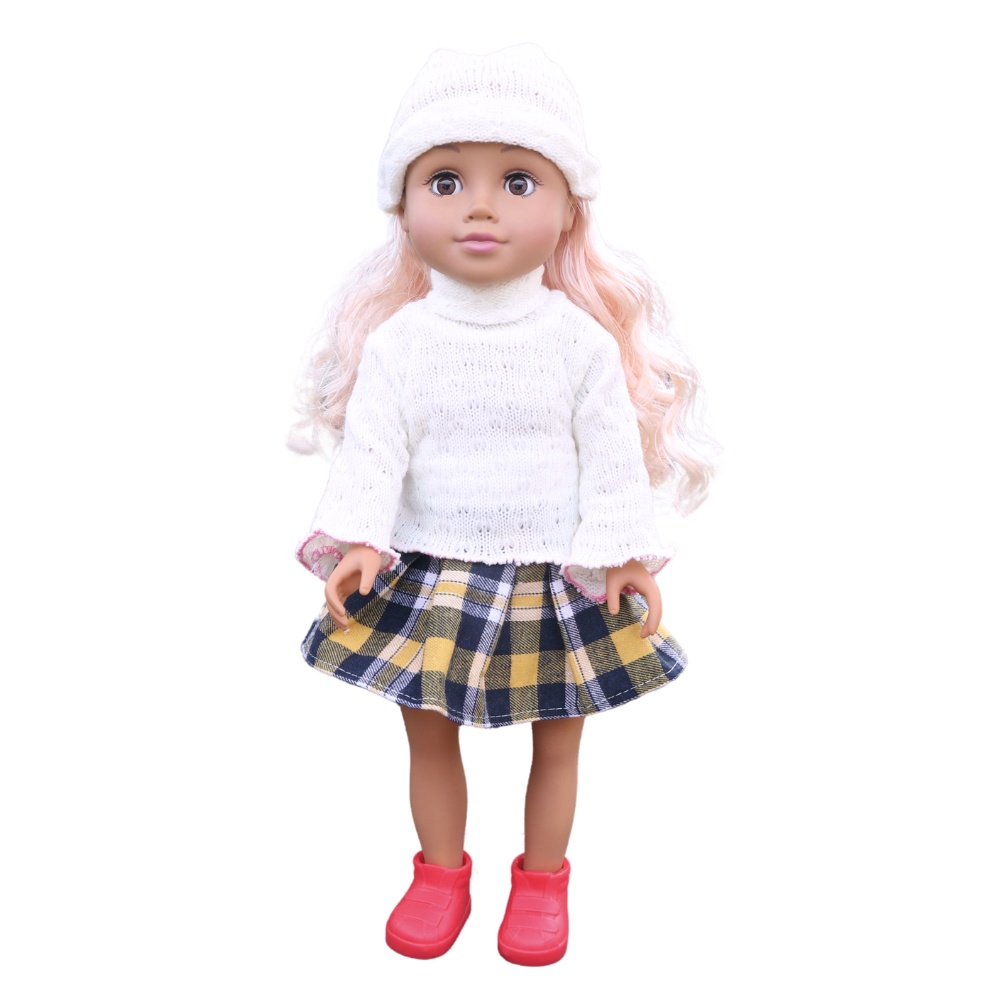 Fashion Doll - Blonde Hair, Skirt & Flats - 46cm-** - Image 2